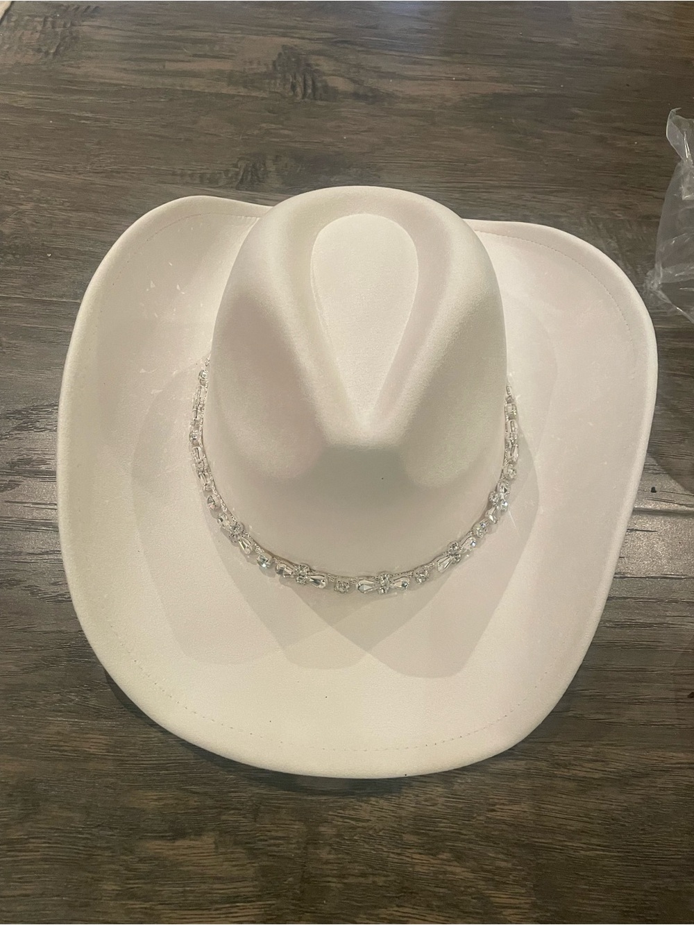 NWT 12th Tribe White Rhinestone Cowgirl White Women's Western Hat